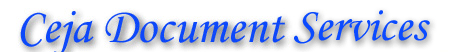 CEJA DOCUMENT SERVICES