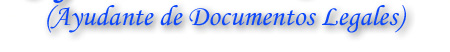 AYUDANTE DE DOCUMENTOS LEGALES